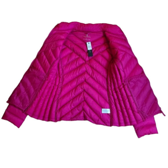 NWT Talbots Women's High Neck Hot Pink Lightweight Quilted Puffer Jacket, Size S - Picture 6 of 14